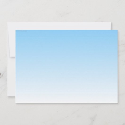 Faire-part de naissance De Télégramme Spécial Bleu (Dos)