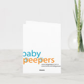 Faire-part de naissance d'enfant d'amour (Dos)