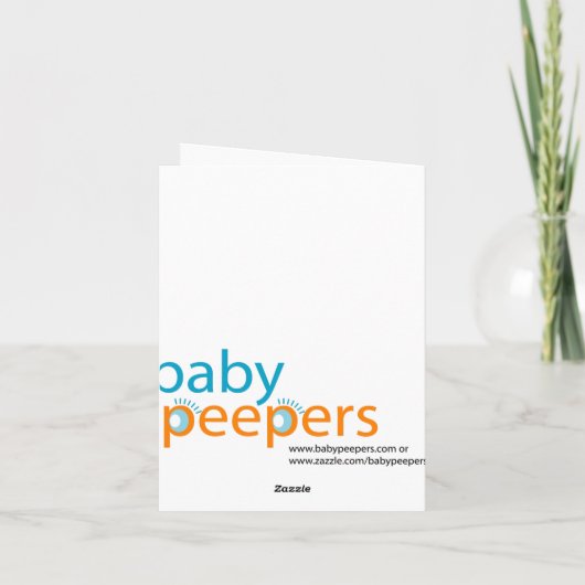 Faire-part de naissance d'enfant d'amour (Dos)