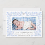 Faire-part de naissance des fleurs de récolte (Devant)