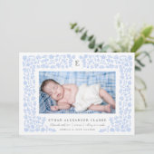 Faire-part de naissance des fleurs de récolte (Debout devant)