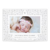 Faire-part de naissance des fleurs de récolte