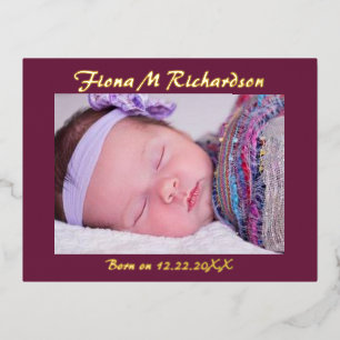 Faire-part de naissance des nouveaux-nés de vacanc