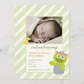 Faire-part de naissance d'Oscar le Grouch (Devant / Derrière)