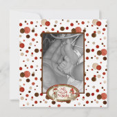 Faire-part de naissance d'un garçon avec un singe  (Dos)