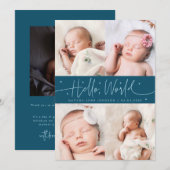 Faire-part de naissance écriture manuscrite sarcel (Devant / Derrière)