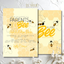 Faire-part de naissance en nid d'abeille pour futu