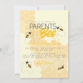 Faire-part de naissance en nid d'abeille pour futu (Devant)