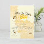 Faire-part de naissance en nid d'abeille pour futu (Debout devant)
