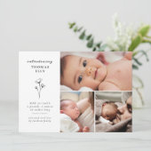 Faire-Part de Naissance et Collage de Photos de Bé (Debout devant)