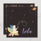 Faire-part de naissance fée de l'automne (Devant / Derrière)