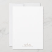 Faire-part de naissance Feuilles et Branches (Dos)