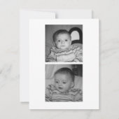 Faire-part de naissance - Fille (Dos)