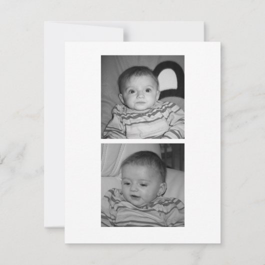 Faire-part de naissance - Fille (Dos)