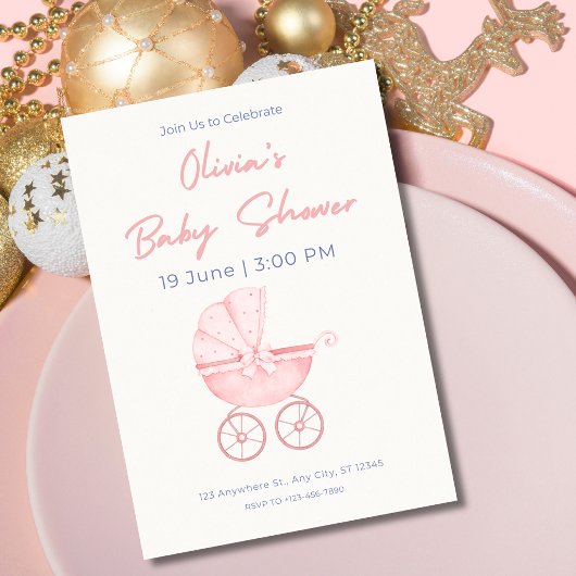 Faire-part de Naissance Fille au Lavis
