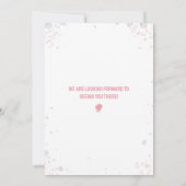 Faire-part de Naissance Fille Boxe Rose Aquarelle (Dos)