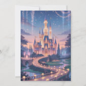 Faire-part de Naissance Fille Château de Conte de  (Dos)