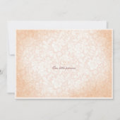 Faire-part de naissance fille classique rose (Dos)