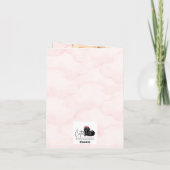 Faire-part de naissance Fille - Éléphant Mignon su (Dos)