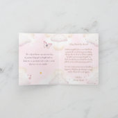 Faire-part de naissance fille - Fille de l'étoile (Intérieur)