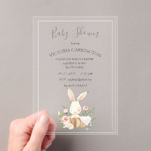 Faire-part de naissance fille floral aquarelle ver