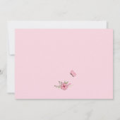 Faire-part de naissance fille initiale W (Dos)