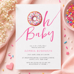 Faire-part de Naissance Fille Minimaliste Oh Baby