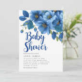 Faire-part de naissance Fleur Azure Sérène (Debout devant)
