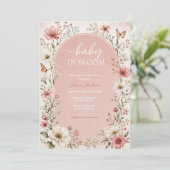 Faire-Part de Naissance Fleur de Bébé (Debout devant)