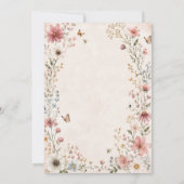 Faire-Part de Naissance Fleur de Bébé (Dos)