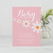 Faire-Part de Naissance Fleur de Pâquerette Bébé e (Debout devant)