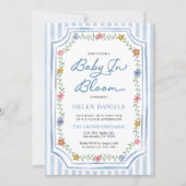 Faire-Part de Naissance Fleurie Baby in Bloom (Devant)