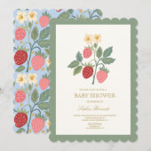 Faire-part de naissance Fleurs de bouquet de frais (Devant / Derrière)