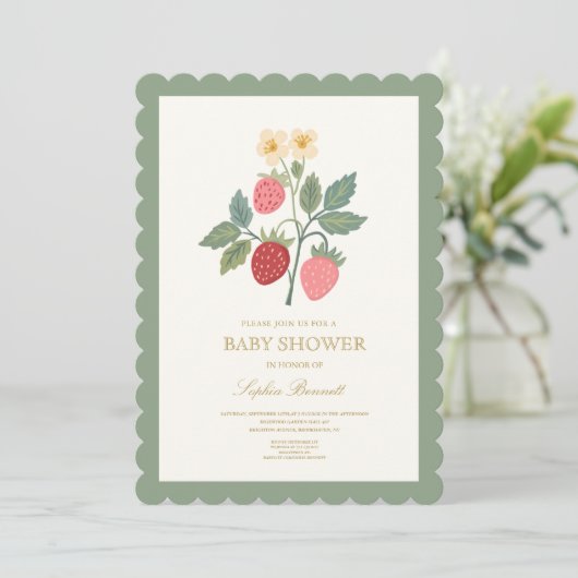 Faire-part de naissance Fleurs de bouquet de frais (Debout devant)