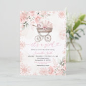 Faire-part de naissance Fleurs de Hiver pour Bébé  (Debout devant)