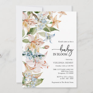 Faire-part de naissance Fleurs Moderne