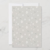 Faire-part de naissance Fleurs Neutres (Dos)