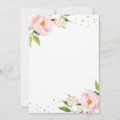 Faire-part de naissance floral au citron (Dos)