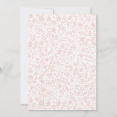 Faire-part de naissance Floral du jardin (Dos)