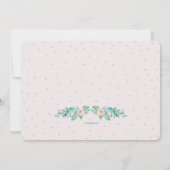 Faire-part de naissance floral florissant (Dos)