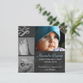 Faire-part de naissance Garçon (Debout devant)