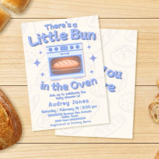 Faire-Part de Naissance Garçon « Bun in the Oven »