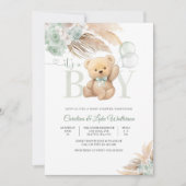 Faire-part de naissance garçon Ourson Invitation (Devant)