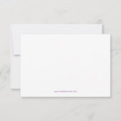 Faire-part de naissance Hello Script Photo Purple (Dos)