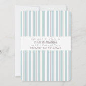 Faire-part de naissance Hello World Taupe/Aqua 3 P (Dos)