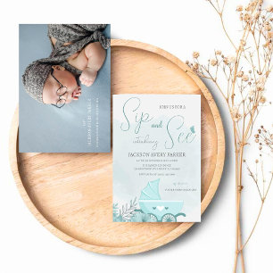 Faire-part de naissance Invitation Sip'nSee Photo