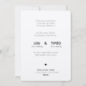 Faire-Part de naissance jumeaux Kraft  (Dos)