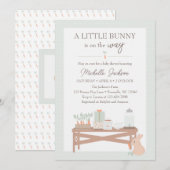 Faire-Part de Naissance Lapin en Route (Devant / Derrière)