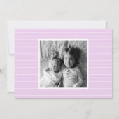 Faire-part de naissance latérale simple Lilac pour (Dos)