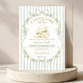 Faire-part de naissance Little Lamb Sage Stripe